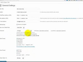 The Wordpress Dashboard