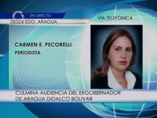 Culmina audiencia de Didalco Bolívar en Aragua