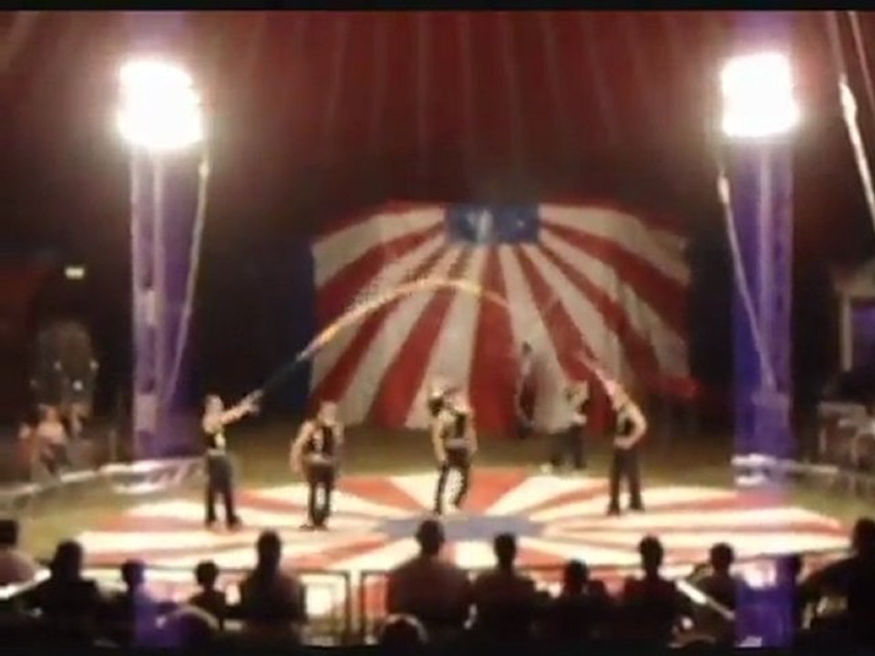 Acrobatic  Troupe Skipping Act