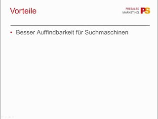 So erstellen Sie Ihr Expertenlexikon! PreSales M.