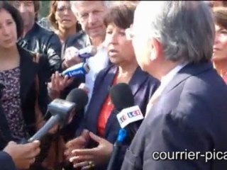 Martine Aubry parle éducation à Amiens