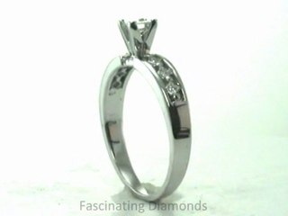 FDENS1828PRR  Princess Cut Diamond Engagement Kite Channel-Set Ring