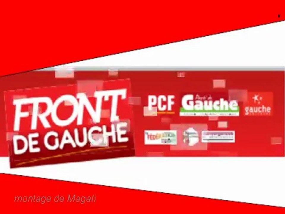 Front de gauche-meeting de Grenoble