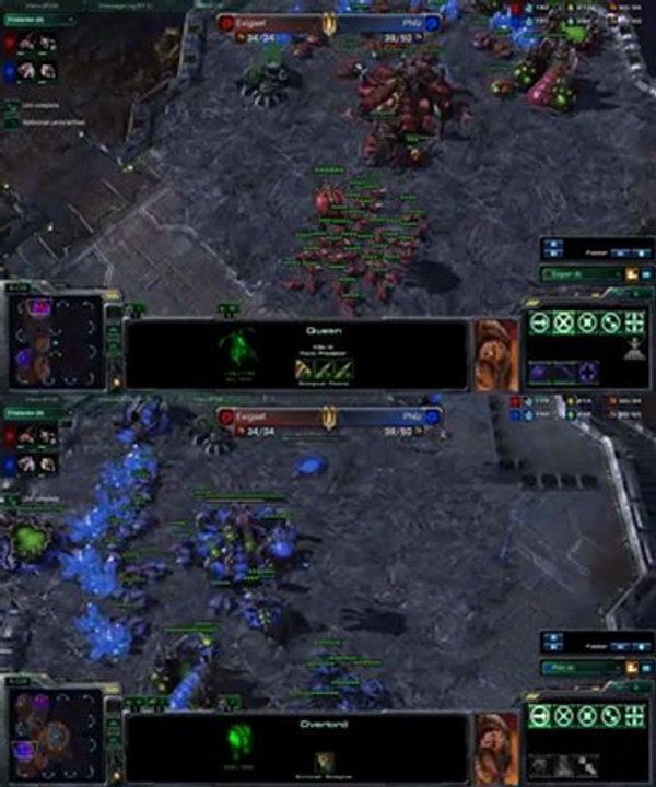 [SC2] Exigaet Vs Philz : Views of 2 players Starcraft II :
