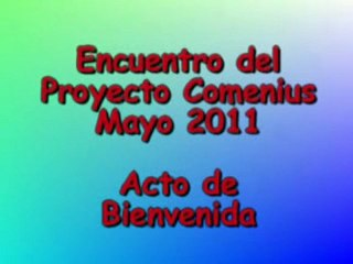 acto bienvenida comenius mayo2011
