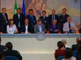 Roma - Conferenza stampa al termine delll'incontro Governo-Enti locali