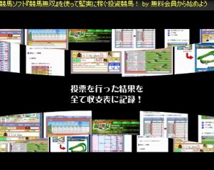 WIN5的中予想・WIN5買い方に超おすすめツール★これなら女性でも簡単にできる！運用ガイド無料進呈中★競馬ソフト『競馬無双』