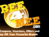 coupons, vouchers and money off at Free4Mee.com