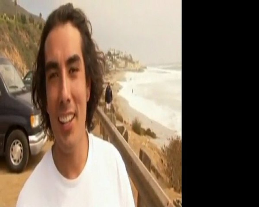 Riding the high waves in Malibu