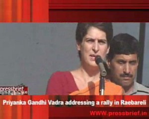 Priyanka Gandhi Vadra addressing a rally in Raebareli 23 April 2009_03