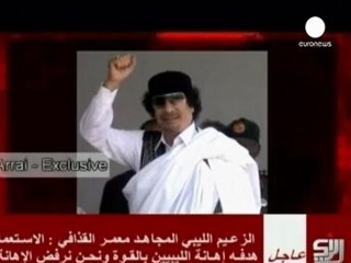 Kaddafi meydan okudu: "Petrolü alamazsınız"
