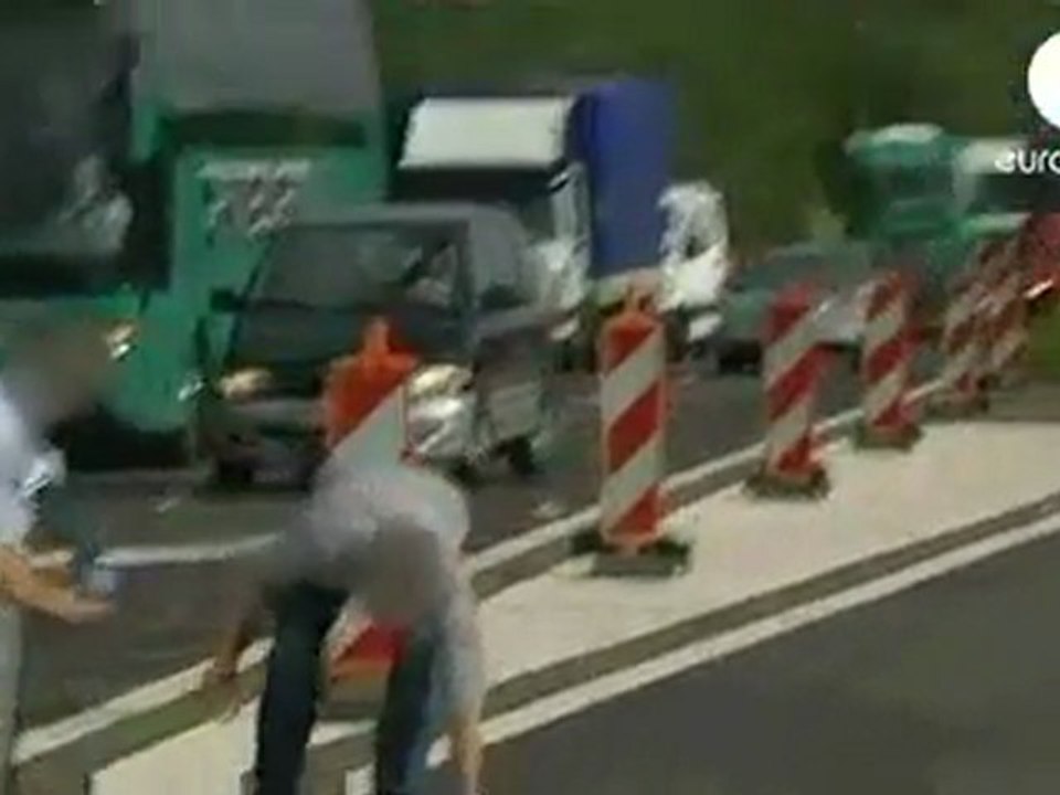 Ein Geschenk auf der Autobahn