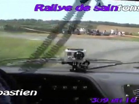 caméra embarquée rallye de saintonge 2011 sebastien tourneur