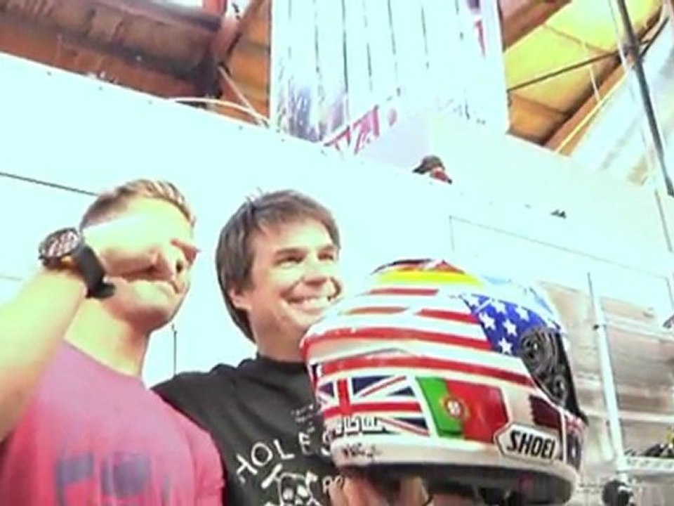 Casque Shoei Bautista spécial Indianapolis.