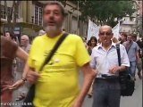 Manifestación en contra de los recortes sanitarios