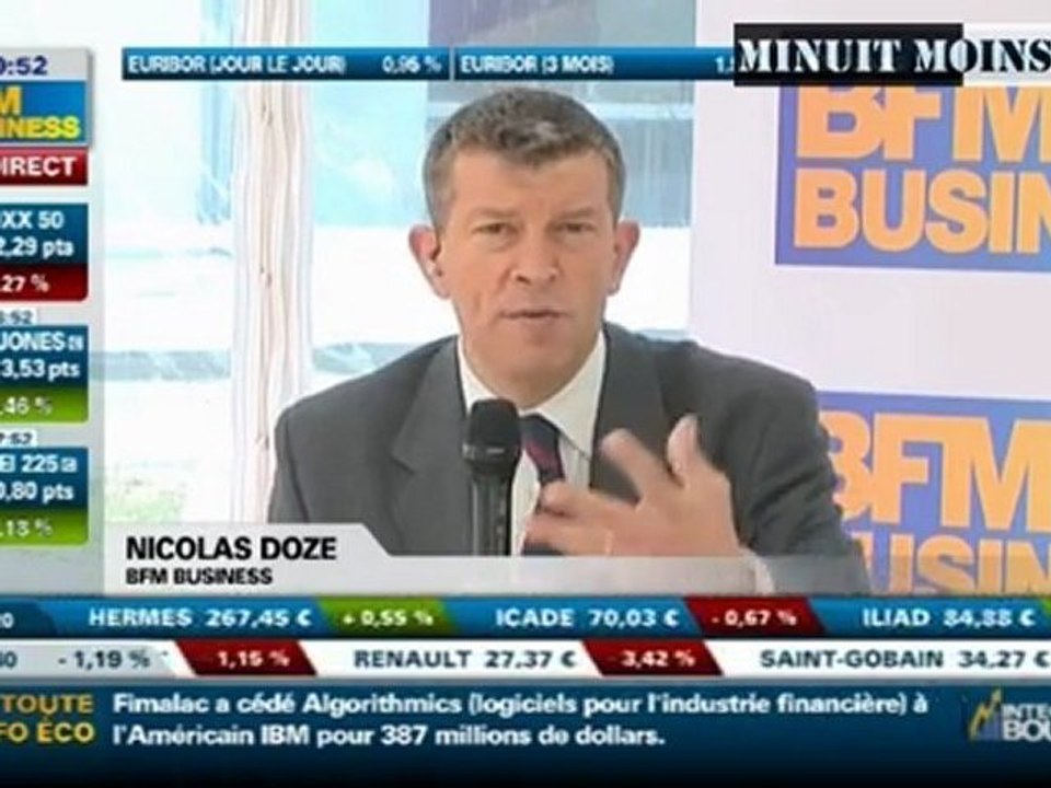 Nicolas Doze - 01/09/2011 - La Grèce c'est Fukushima - BFM Business -  01 septembre 2011