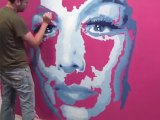 Artist Jeremy Penn paints Mexican Icon Maria Felix