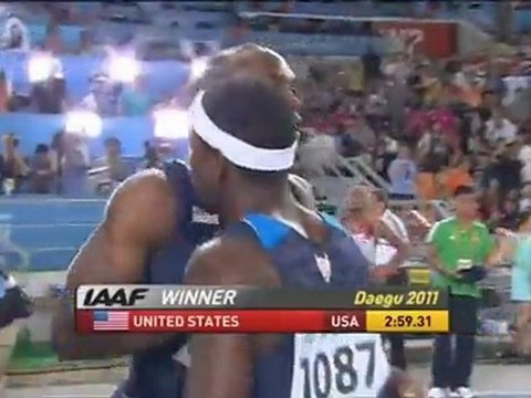 4x400м Мужчины Финал Чемпионат Мира в Тэгу - MIR-LA.com