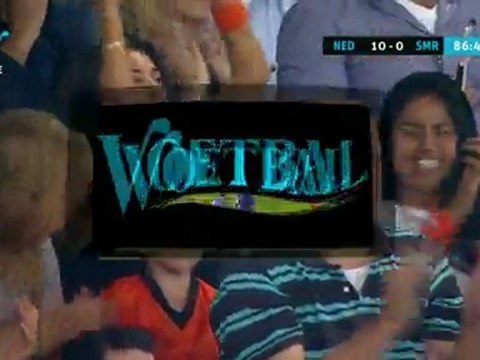 Netherlands vs San Marino (10-0) Sneijder Goal 02/09/2011 Netherlands 10-0 San Marino