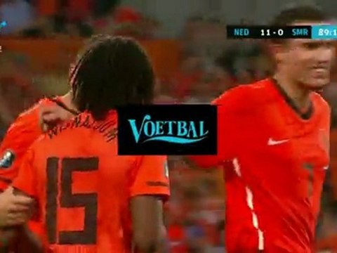 Netherlands vs San Marino (11-0) Wijnaldum Goal 02/09/2011 Netherlands 11-0 San Marino