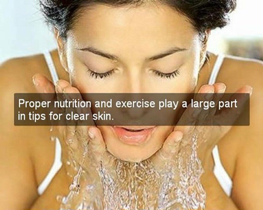 tips for clear skin