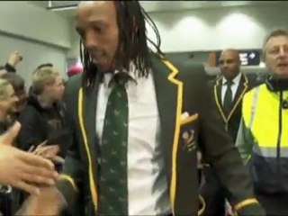 Mondiali - E' sbarcato il Sudafrica campione