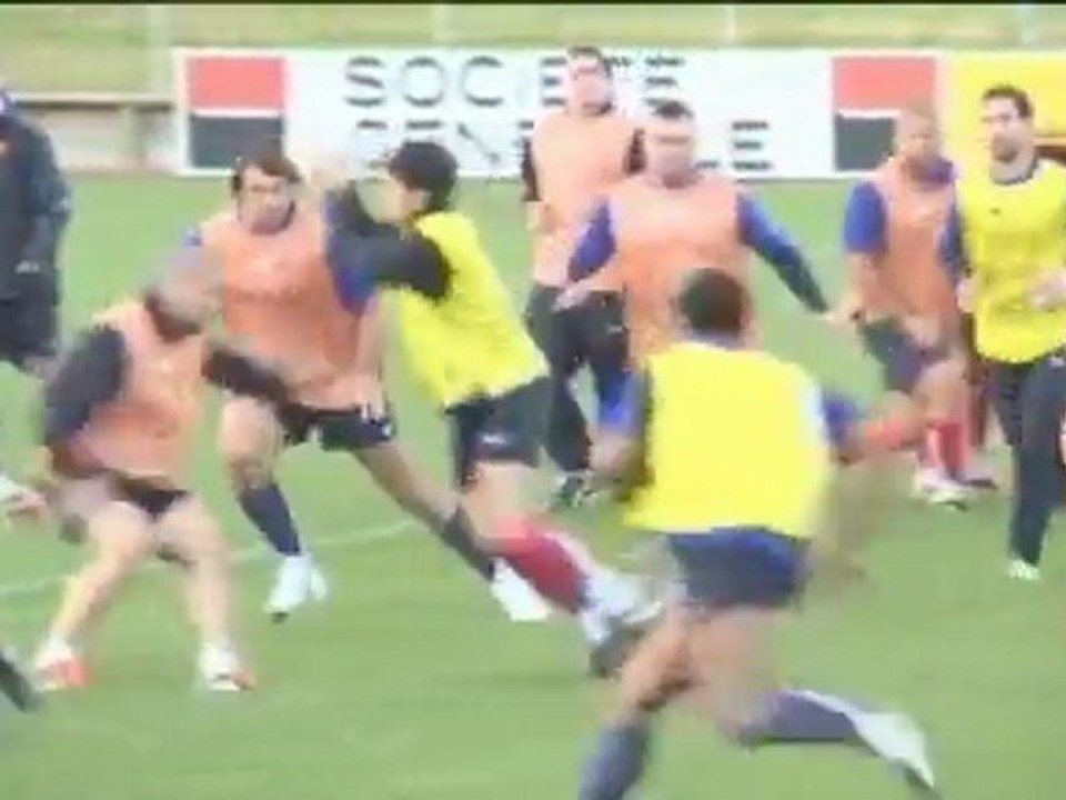 Rugby WM - Frankreich trainiert für Spiel 1