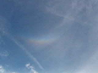 Etrange nuage arc en ciel dans l'Aisne