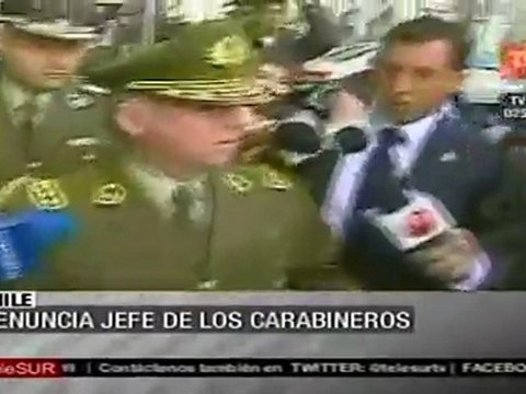 Renuncia jefe de Carabineros de Chile