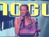 Kylie Minogue receive best International Album award at Brit Awards 2002