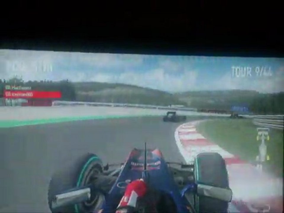 f1 2010 spa overtake hachoom with golf5