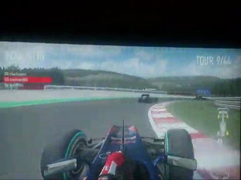 f1 2010 spa overtake hachoom with golf5