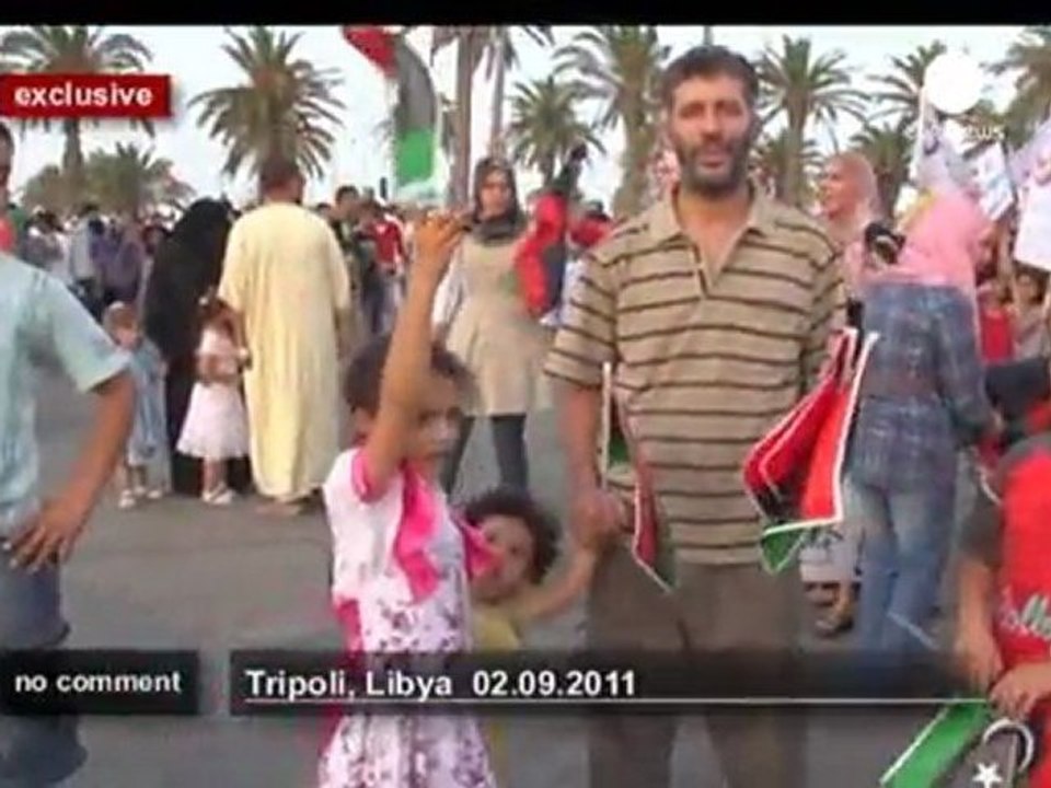 Manifestation de joie à Tripoli - no comment
