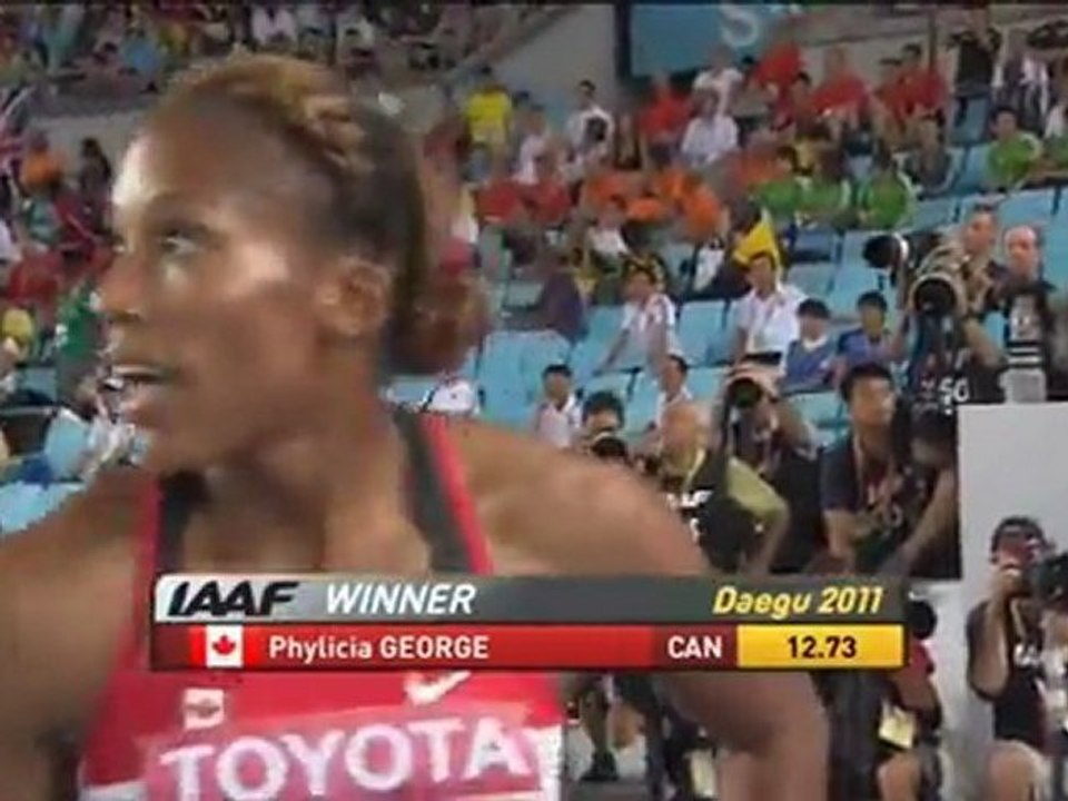 100м с/б Женщины 1 Полуфинал Чемпионат Мира в Тэгу - www.MIR-LA.com