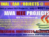 Final Year Projects, IEEE Projects, IEEE Projects 2011-12