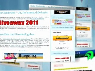 Deutsches Giveaway ab 1.10.11 Jetzt Zugang sichern
