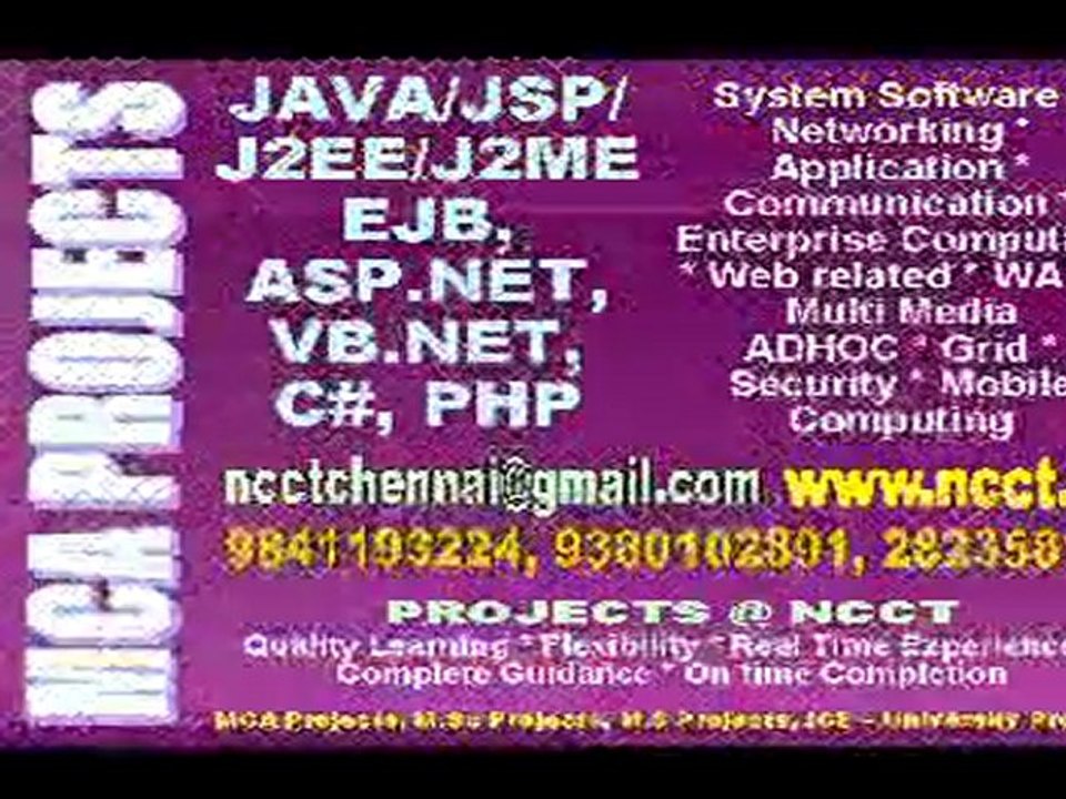 Final Year Student Projects, BE Projects, ME Projects, IEEE Projects