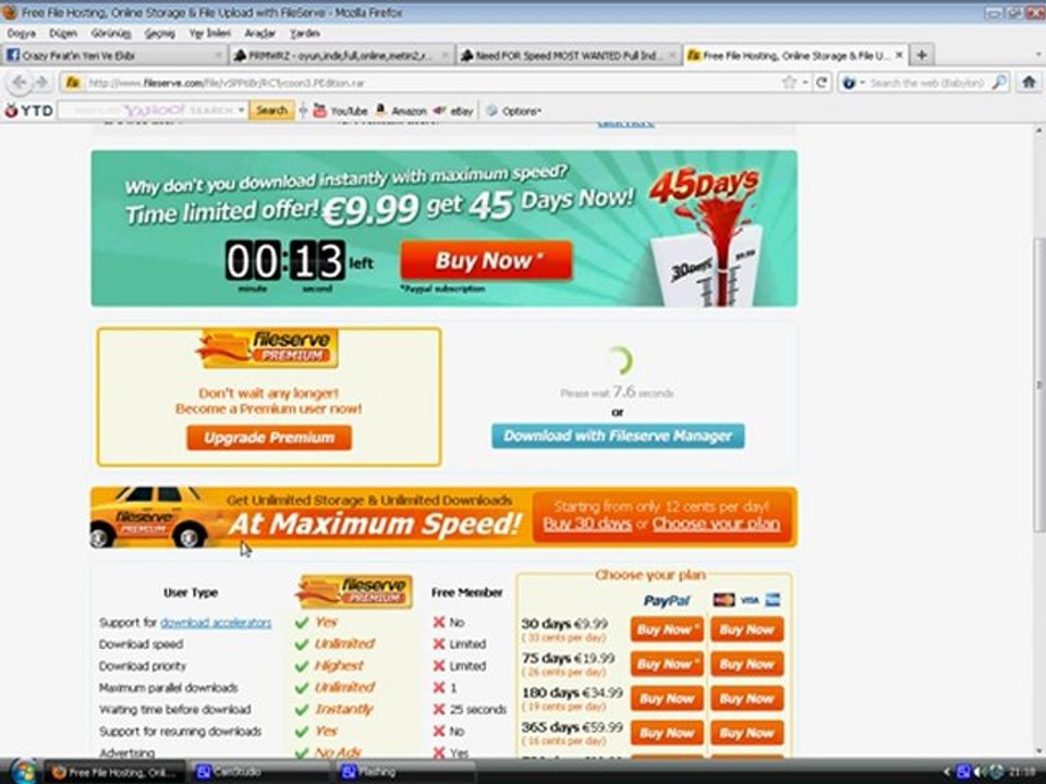 Fileserve Dosya İndirme Crazy Fırat