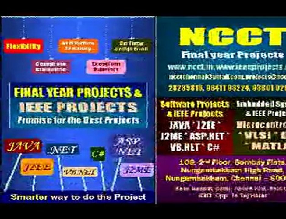 NCCT IEEE Projects 2011