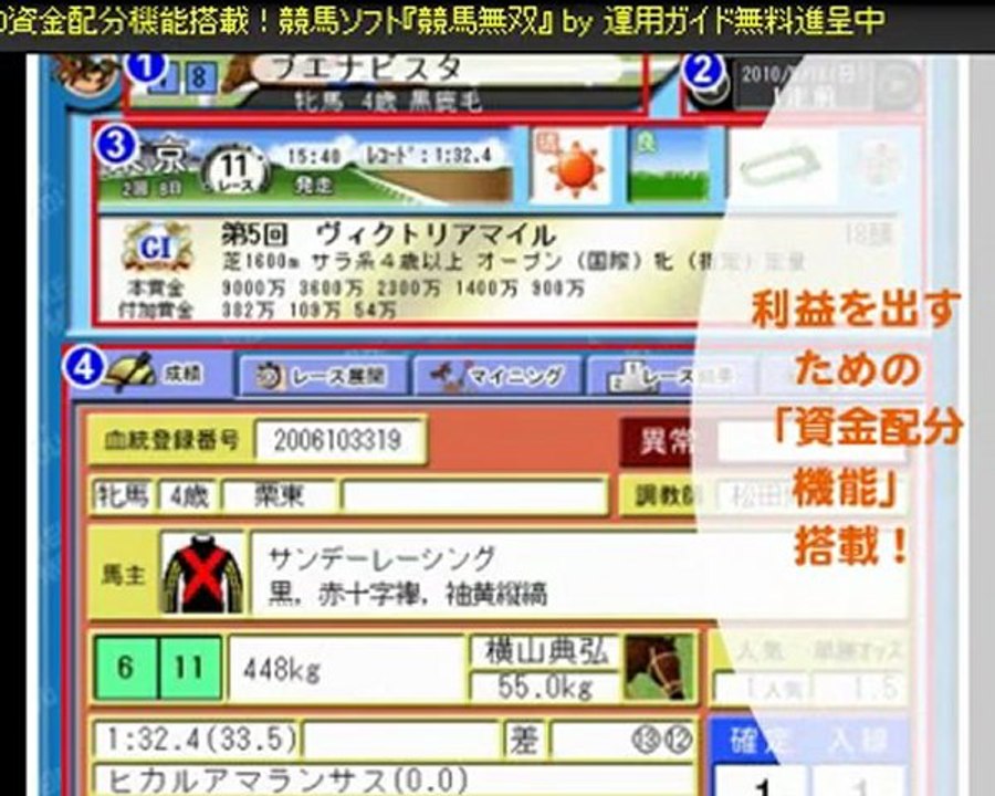 WIN5的中予想・超おすすめ便利ツール【年配の方でも簡単にできる】無料で始める競馬ソフト『競馬無双』運用ガイド無料進呈
