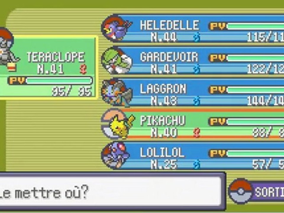 17 Pokemon Emeraude : Réveil de Kyogre et Combat des Titans