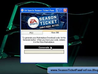 EA Sports Season Ticket Pass Code Generator FREE