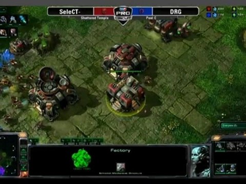 MLG Raleigh 2011 - Starcraft II - Game 1 - Dignitas SelecT (T) VS CoLMVP DRG (Z) Part 1/2