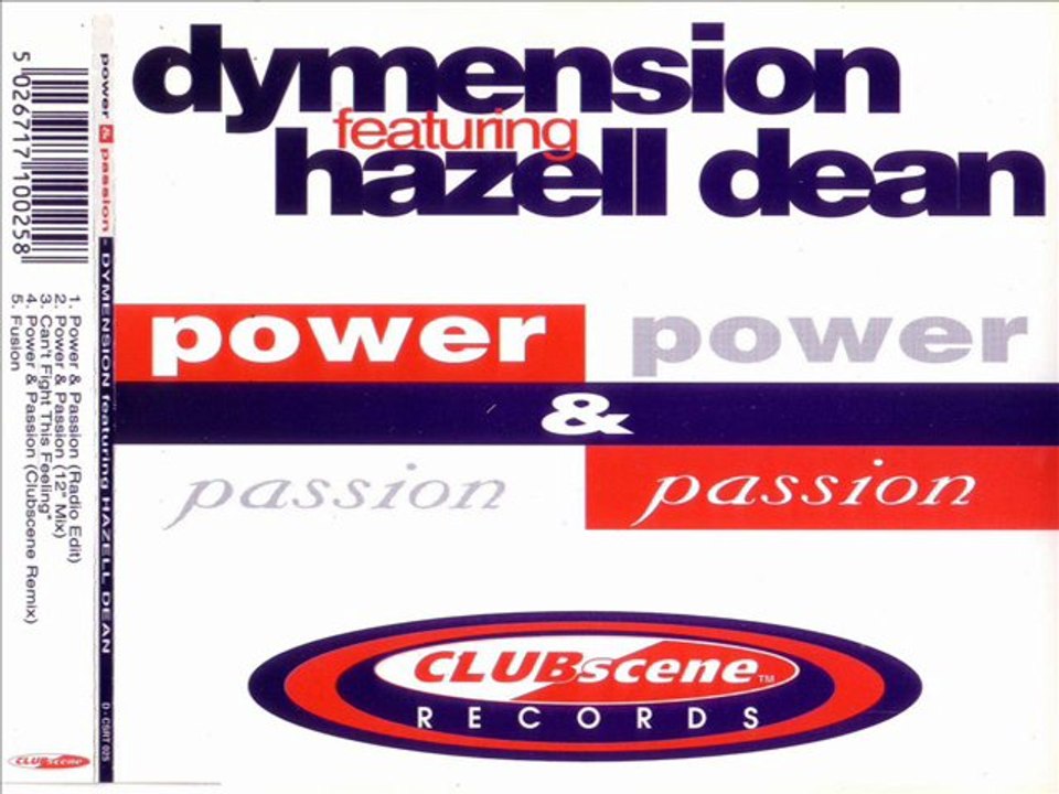 DYMENSION feat. HAZELL DEAN - Power & passion (12'' mix)