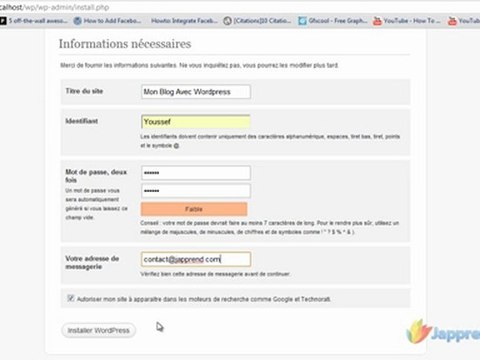 Créer un site web avec Wordpress - Installation et Administration