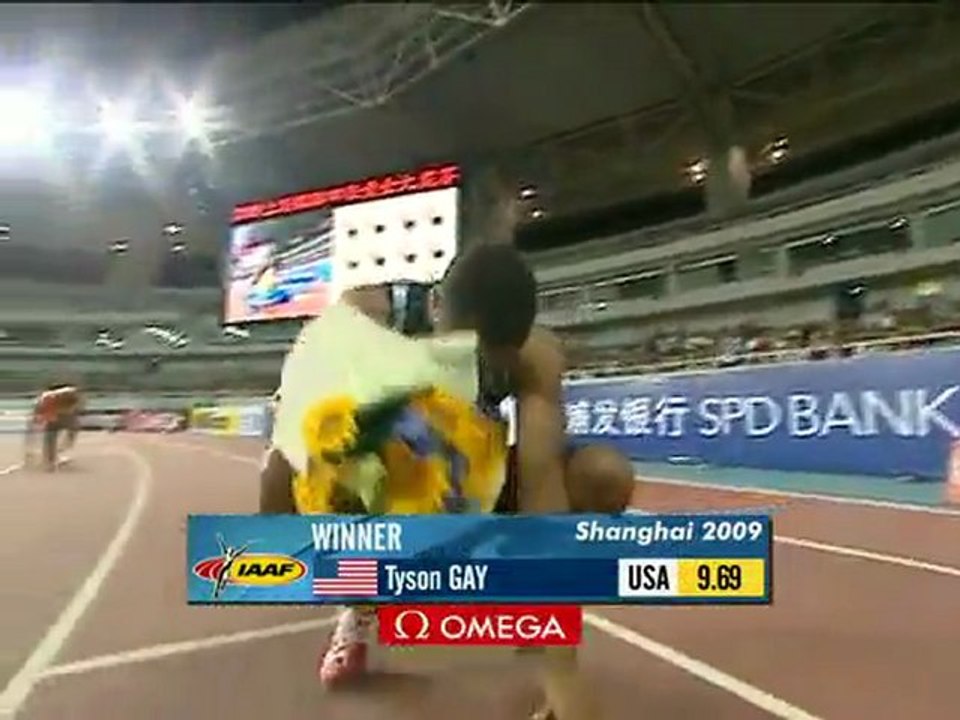 Tyson Gay - 100m en 9.69 avec +2.0m/s