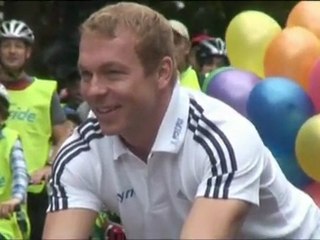 Chris Hoy pret pour les Jeux de Londres