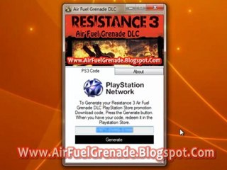 How to Get Resistance 3 Air Fuel Grenade DLC Free!!