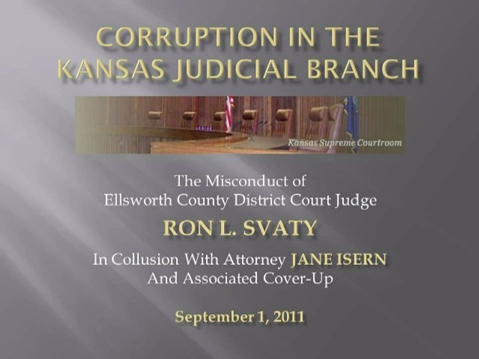 Corruption in the Kansas Judicial Branch