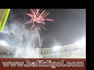 Şanlıurfaspor Bursaspor maçı öncesi havai fişek gösterisi ve kurban kesimi